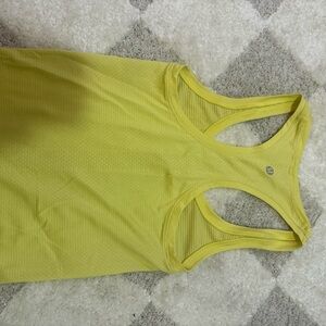 lululemon athletica Neon Yellow Racerback Tank